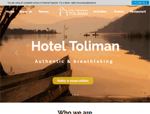 Tablet Screenshot of hoteltoliman.com